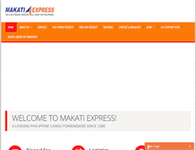 Tablet Screenshot of makati-express.com